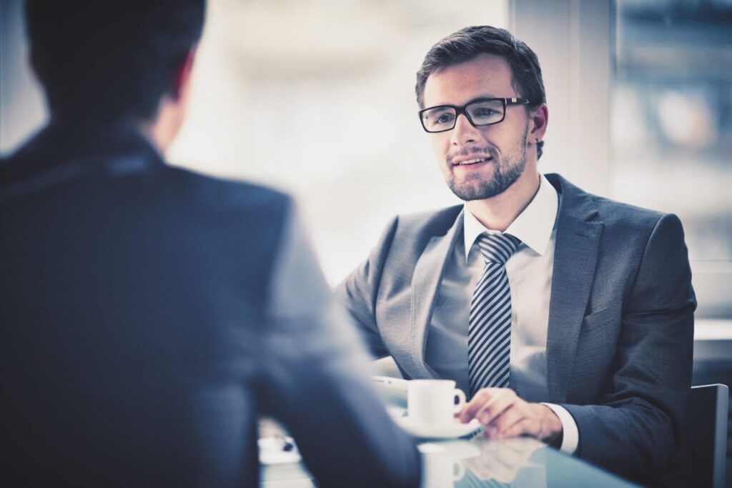 Professional career consultation or interview meeting